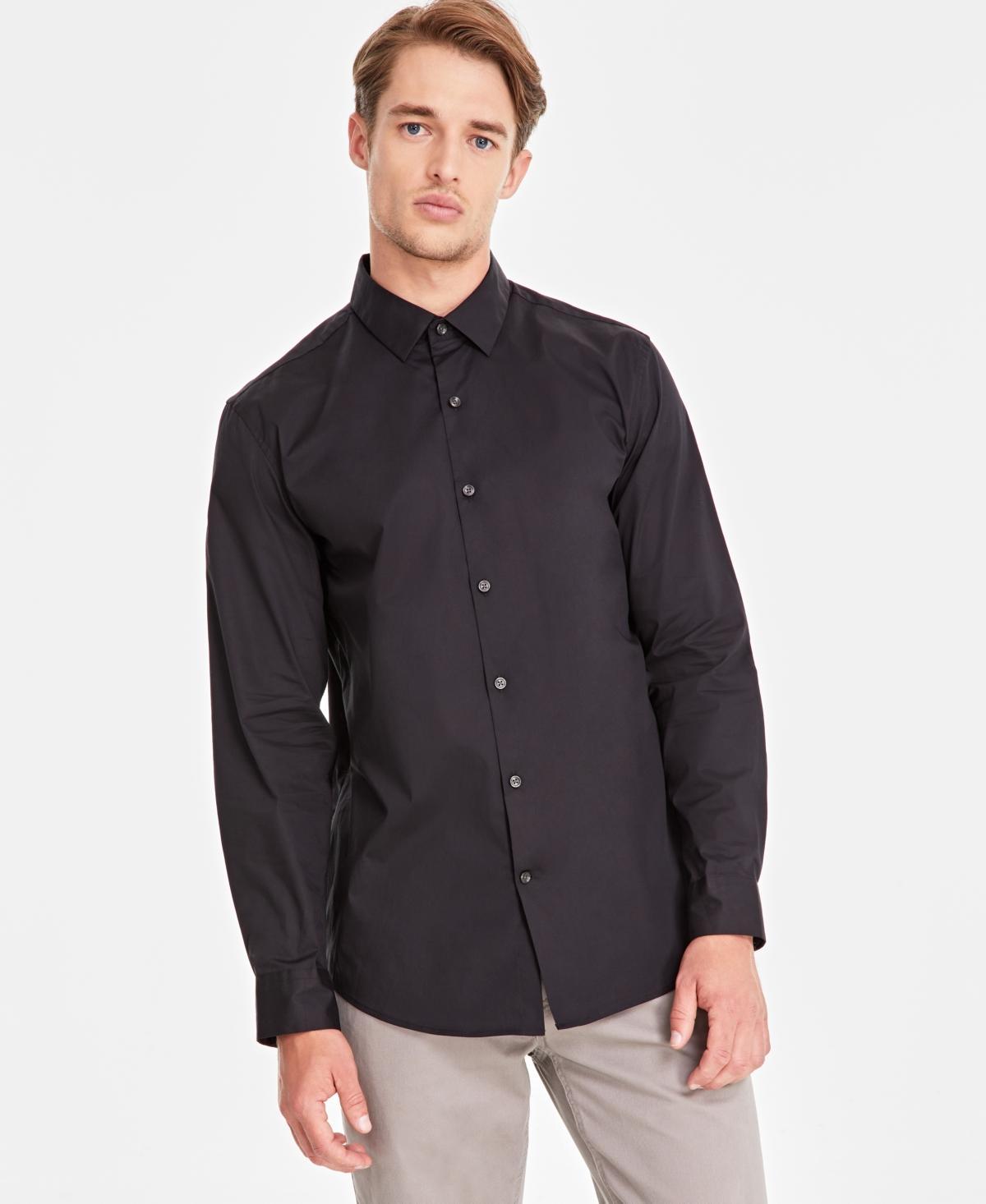 Alfani Mens Modern Classic-Fit Stretch Solid Button-Down Shirt, Created for Macys Product Image