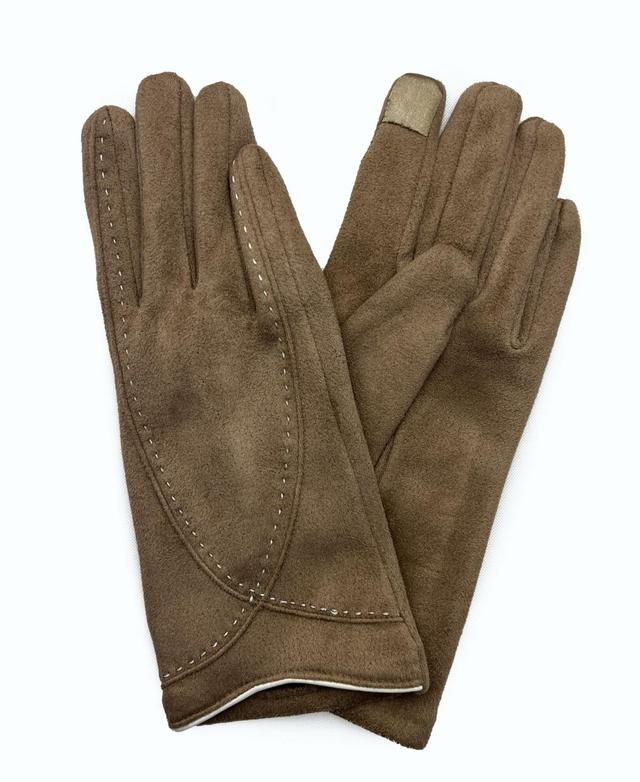 Marcus Adler Womens Stitched Faux Suede Touchscreen Glove Product Image