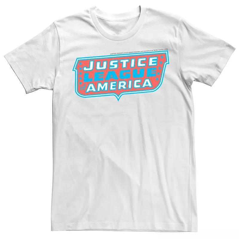 Mens Justice League Retro Logo Tee Product Image