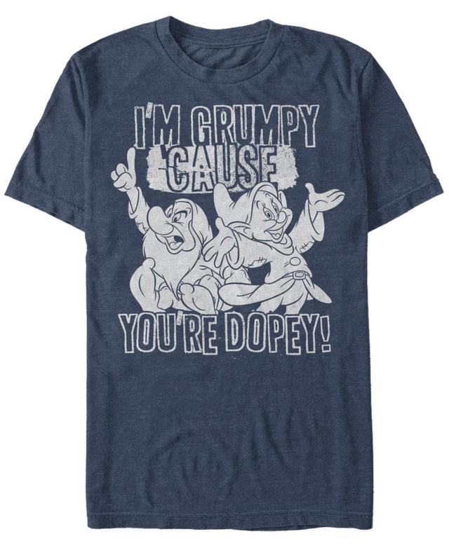 Disney Mens Snow White Grumpy Cause Youre Dopey Short Sleeve T-Shirt Product Image