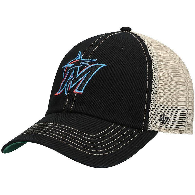 Mens 47 Miami Marlins Trawler Clean Up Trucker Snapback Hat Product Image