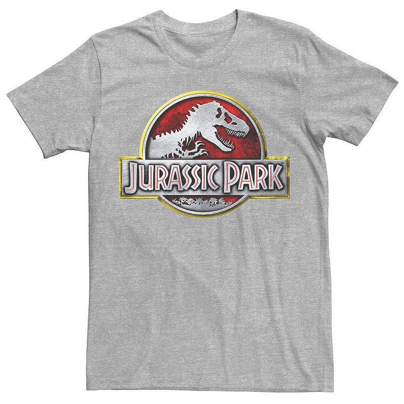 Mens Jurassic Park Chrome Logo Tee, Mens Product Image