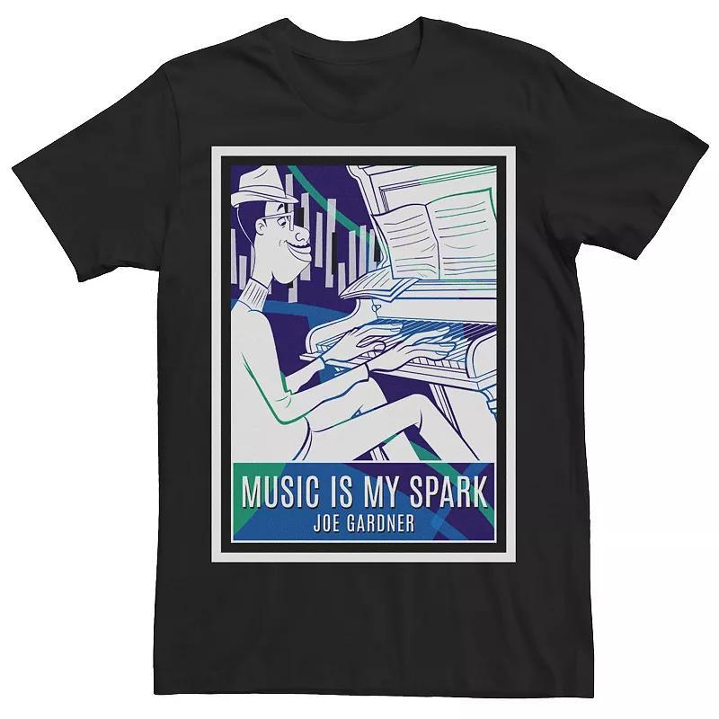 Disney / Pixars Soul Joe Gardner Mens Music Is My Spark Poster Tee Product Image