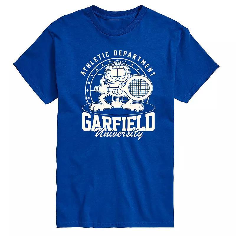 Mens Garfield Tennis Graphic Tee Blue Product Image