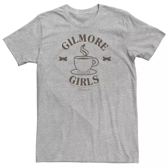 Big & Tall Gilmore Girls Coffee Cup Logo Tee, Mens Med Grey Product Image