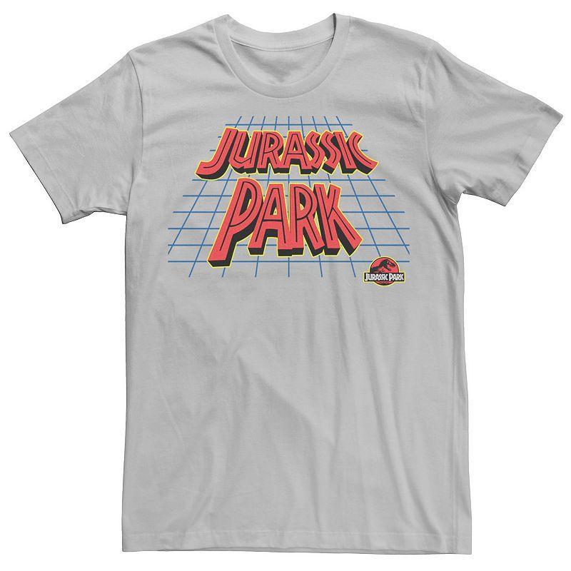 Mens Jurassic Park Tilted Grid Logo Tee Product Image