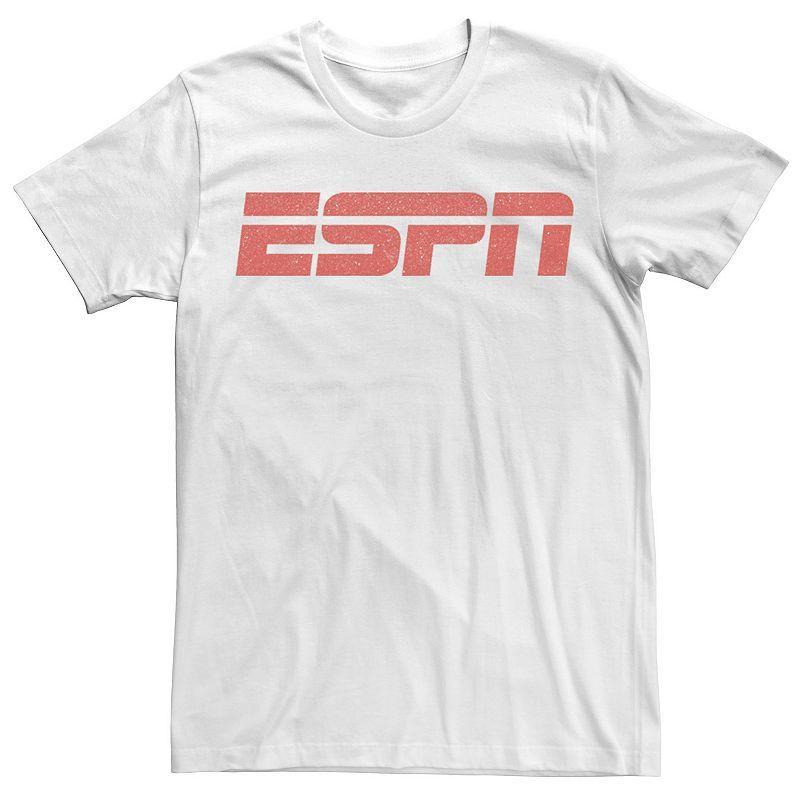 Mens ESPN Red Logo Tee White Product Image