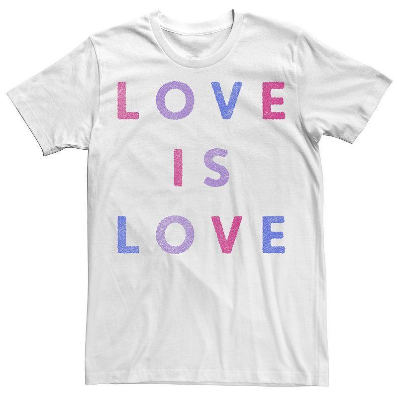 Mens Love Is Love Pride Tee White Product Image