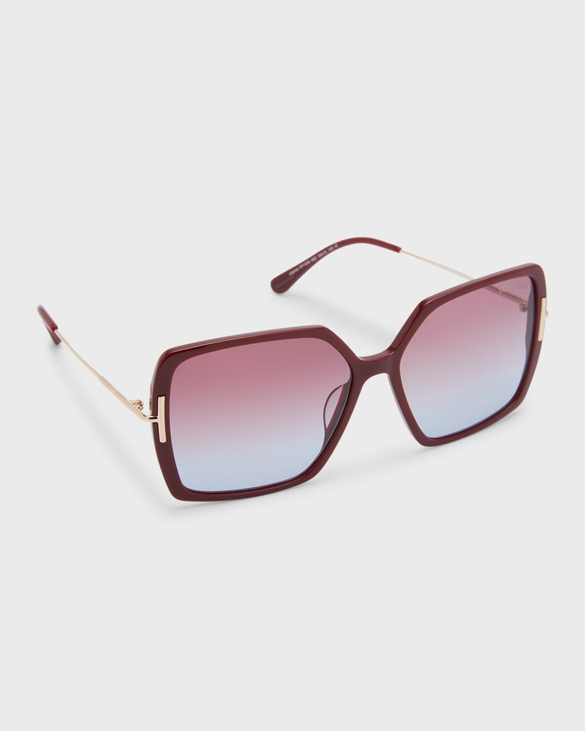 TOM FORD Joanna 59mm Gradient Polarized Butterfly Sunglasses Product Image