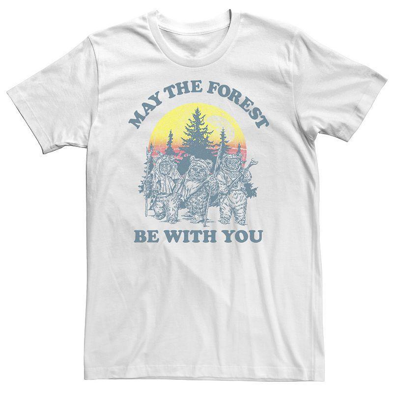 Big & Tall Star Wars Ewok Sunset May The Forest Be With You Earth Day Tee, Mens Product Image