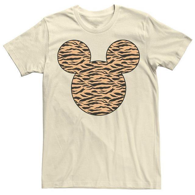 Disneys Mickey & Friends Mickey Tiger Print Fill Mens Tee Product Image