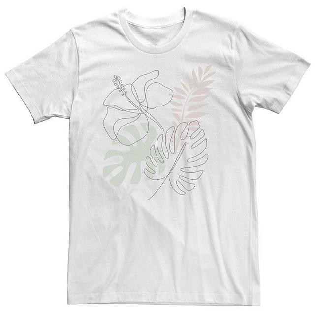 Big & Tall Trendy Tropical Outline Tee, Mens Product Image