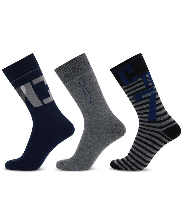 CR7 Mens Fashion Socks in Gift-Box, Pack of 3 - Gray, Black Product Image