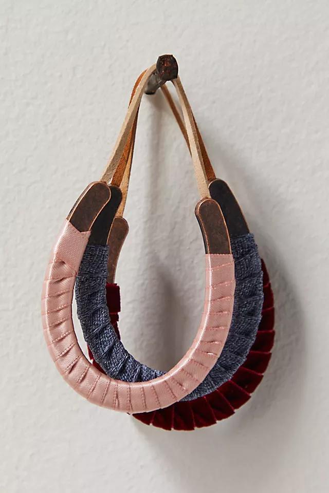 Mini Wrapped Horseshoe Ornament Product Image