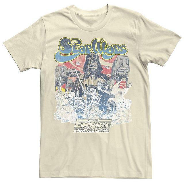 Mens Star Wars Retro 70s Battle Of Hoth Vader and Rebels Graphic Tee Product Image