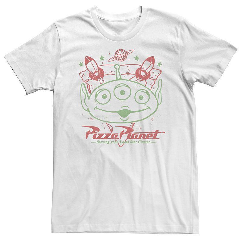 Big & Tall Disney / Pixar Toy Story Pizza Planet Custom Tee, Mens, Size: Large Tall, White Product Image