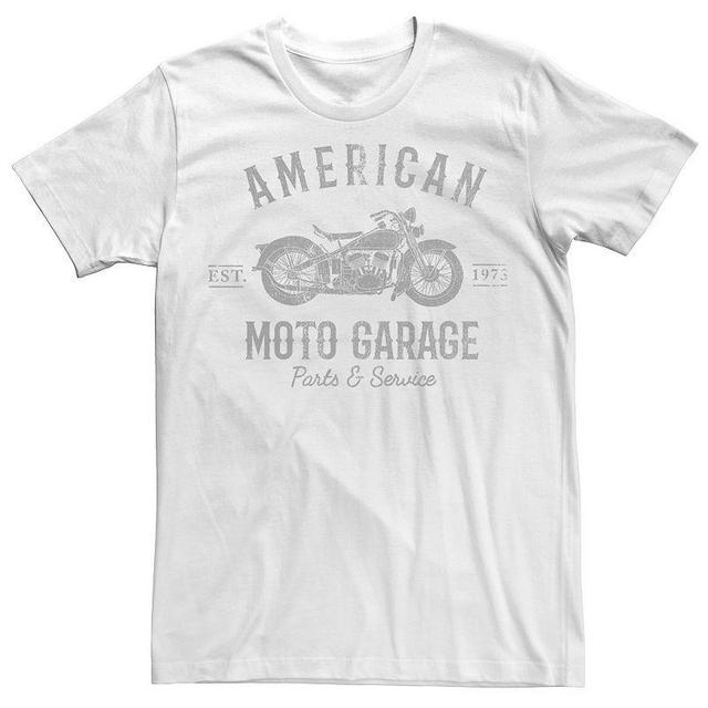 Big & Tall American Moto Garage Parts & Service Tee, Mens Product Image