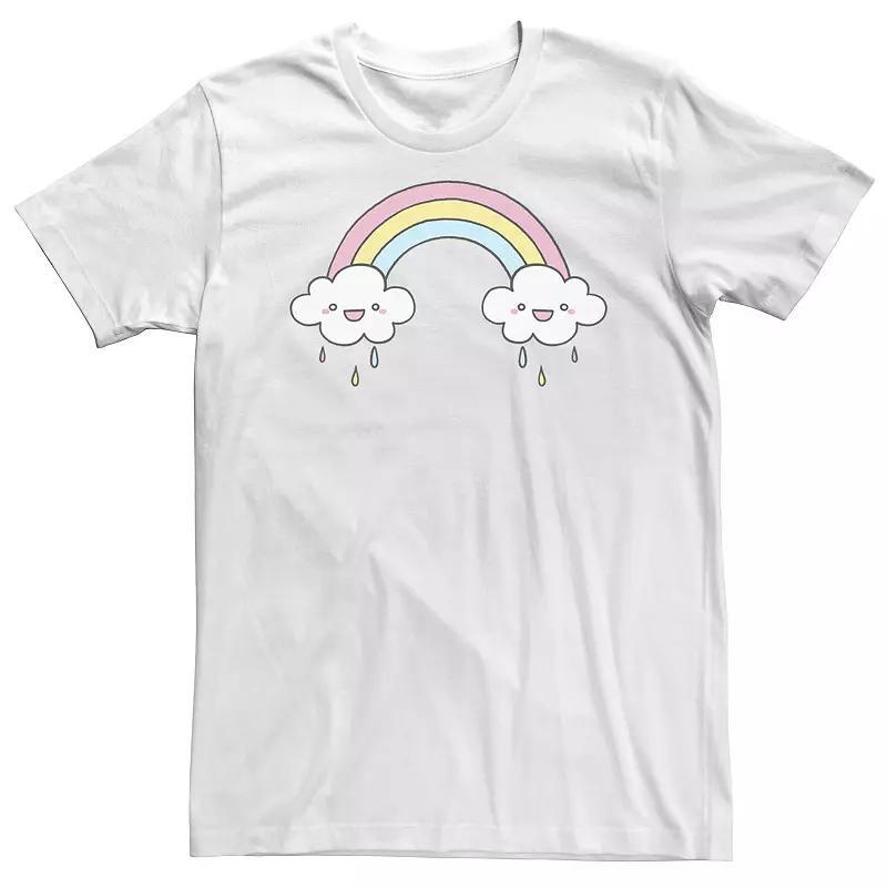 Big & Tall Happy Cloud Rainbow Portrait Tee, Mens Product Image