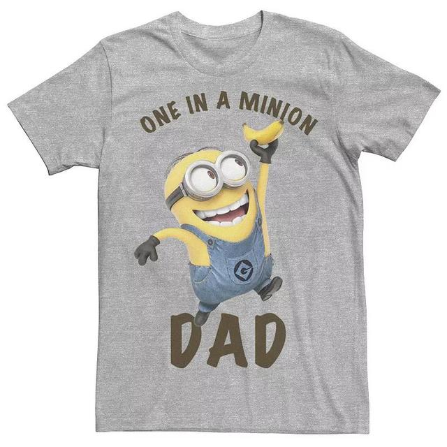 Mens Despicable Me Minions Tis The Season To Be Jolly Banana Tee Athletic Grey Product Image