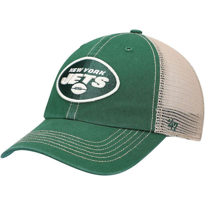 Mens 47 Green New York Jets Trawler Trucker Clean Up Snapback Hat - Green Product Image