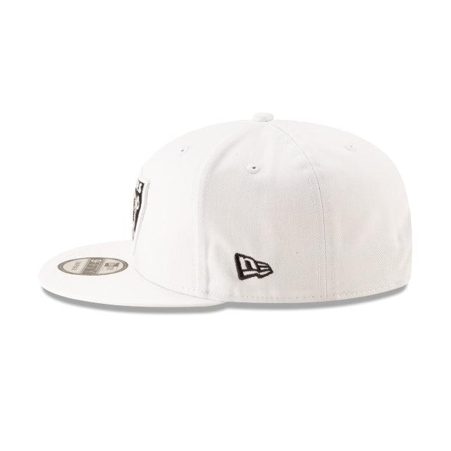 Las Vegas Raiders Basic White 9FIFTY Snapback Hat Male Product Image