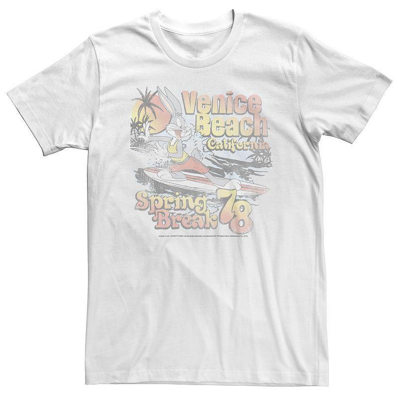 Big & Tall Looney Tunes Bugs Bunny Venice Beach Spring Break 78 Tee, Mens Product Image