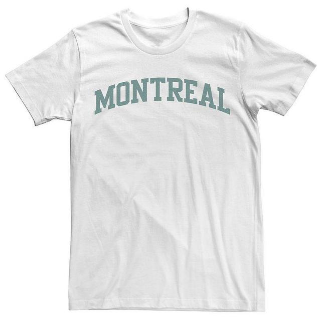 Mens Trendy Montreal Simple Collegiate Text Tee Product Image