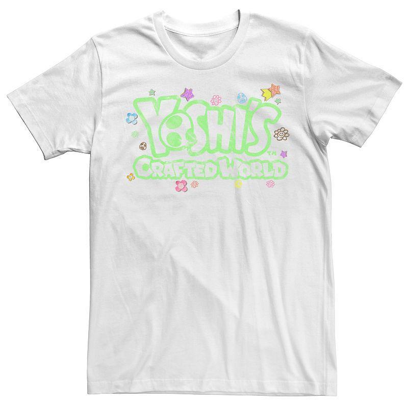 Mens Nintendo Yoshis Crafted World Floral Logo Tee Product Image