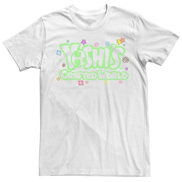 Mens Nintendo Yoshis Crafted World Floral Logo Tee Product Image