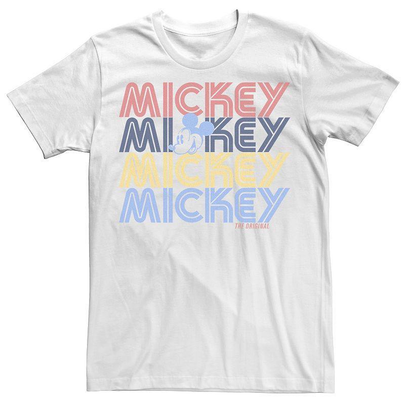 Disneys Mickey Mouse Mickey Word Stack Mens Tee Product Image