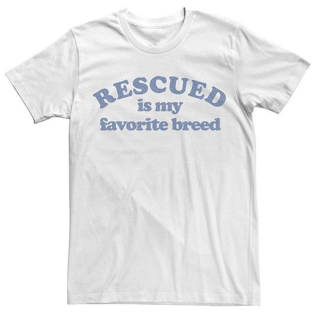 Mens Rescued Is My Favorite Breed Tee Product Image