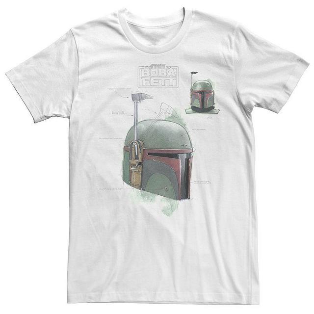 Mens Star Wars The Book Of Boba Fett Shining Helmet Portrait Tee Product Image