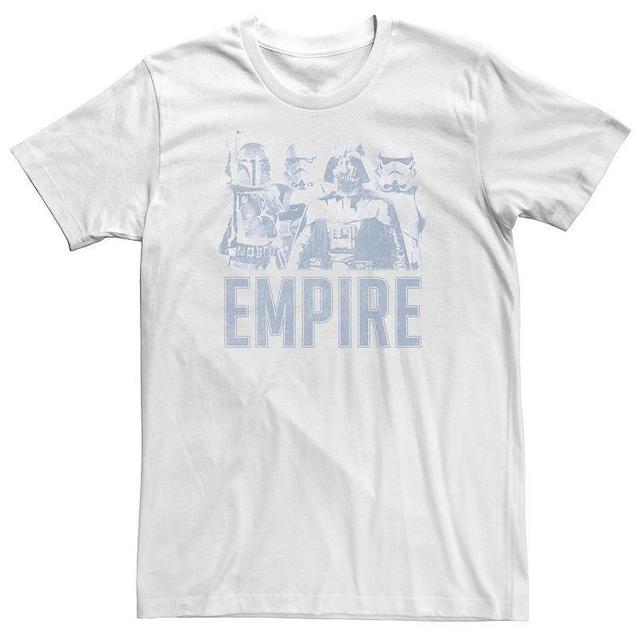 Big & Tall Star Wars Empire Blue Hue Stamp Tee, Mens Product Image