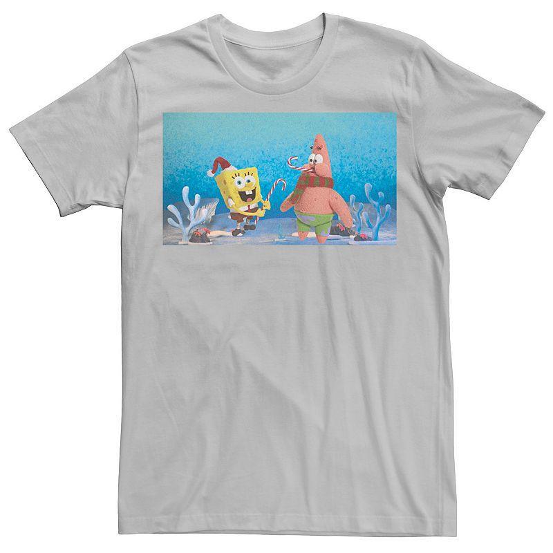 Mens Spongebob Squarepants Patrick Star Christmas Buddies Tee Product Image