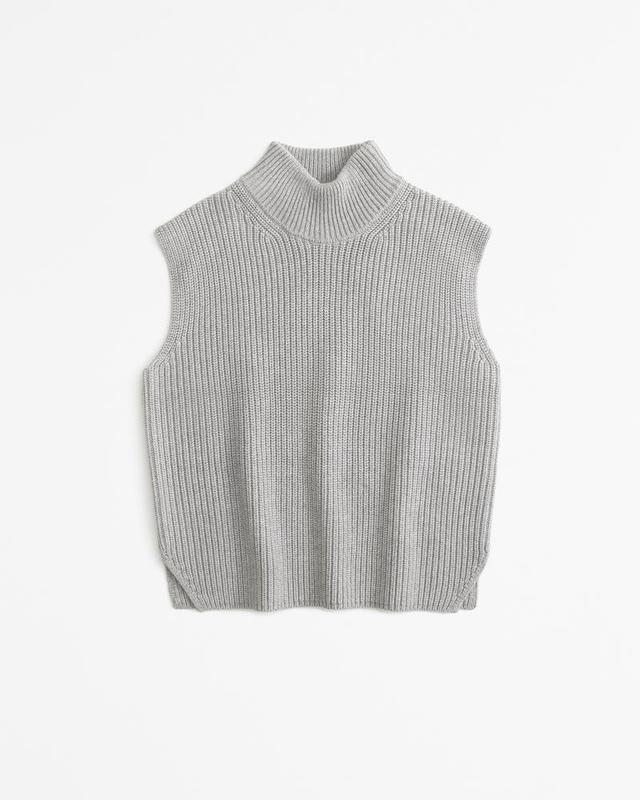 Sleeveless Turtleneck Sweater Product Image