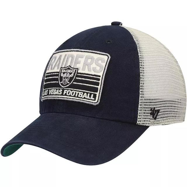 Mens 47 Black/Natural Las Vegas Raiders Four Stroke Clean Up Snapback Hat Product Image