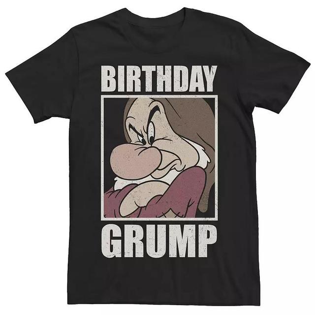 Mens Disney Princess Snow White And The Seven Dwarfs Grumpy Distressed Poster Birthday Tee Product Image