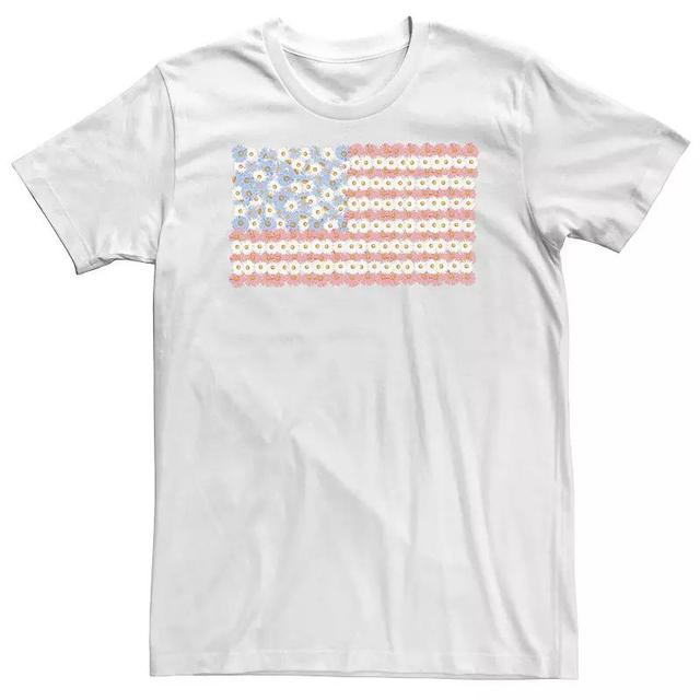 Big & Tall Americana Daisy American Flag Tee, Mens Product Image