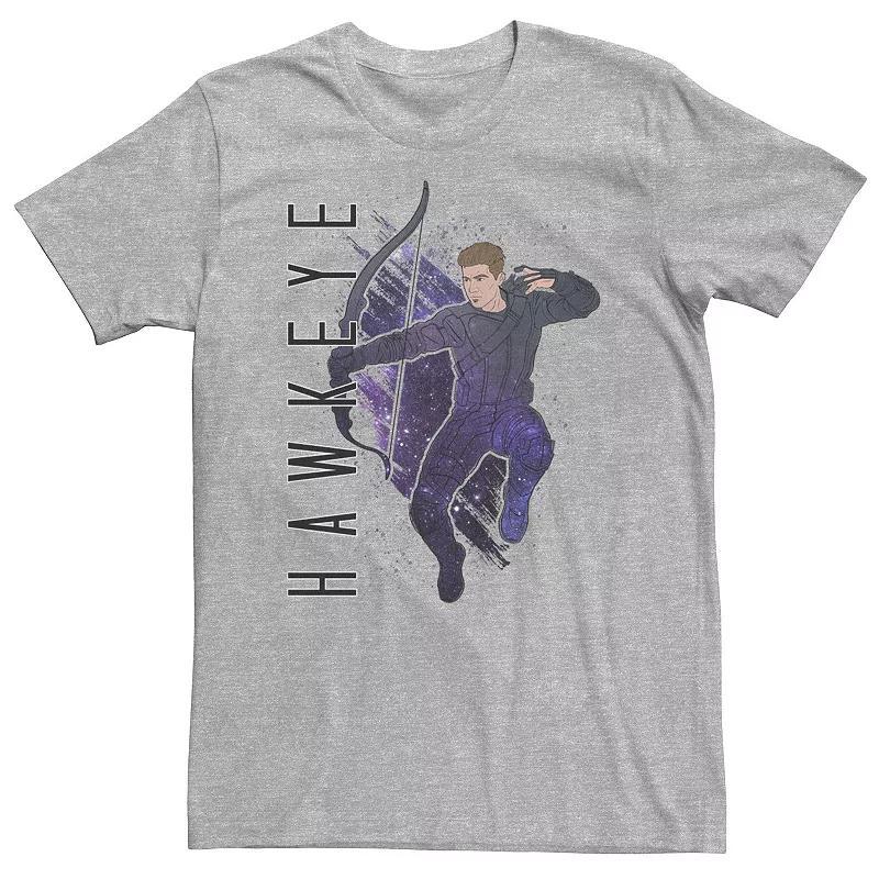 Big & Tall Marvel Avengers Endgame Hawkeye Galaxy Painted Tee, Mens Product Image