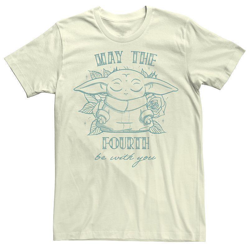 Mens Star Wars May The Fourth Be With You Grogu Line Art Tee Product Image