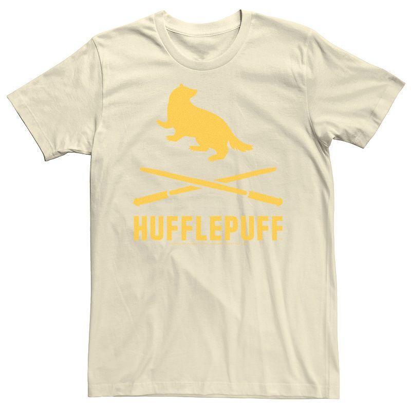 Mens Harry Potter Hufflepuff Crossed Wands Logo Tee Product Image