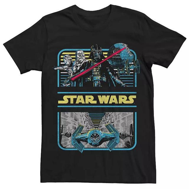 Mens Star Wars Darth Vader Vintage Mash Up Poster Graphic Tee Product Image