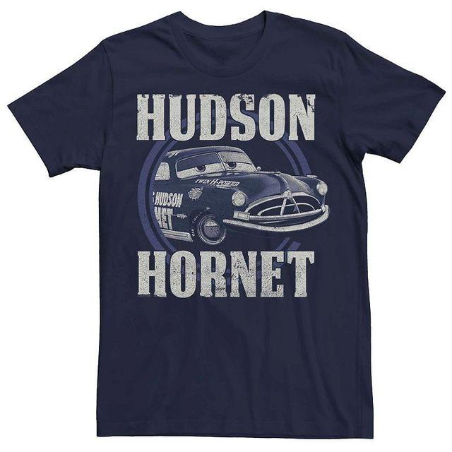 Mens Disney Pixar Cars Hudson Hornet Poster Graphic Tee Blue Product Image