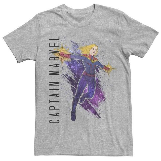 Mens Marvel Avengers Endgame Captain Marvel Tee Athletic Grey Product Image