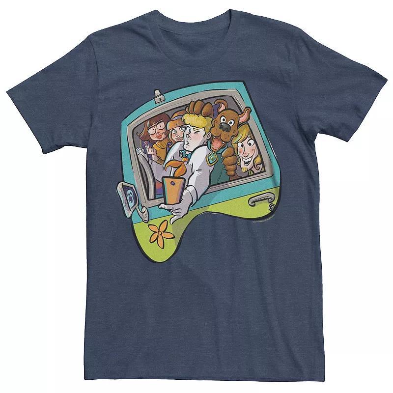 Mens Scooby-Doo Team Selfie Graphic Tee Navy Grey Product Image