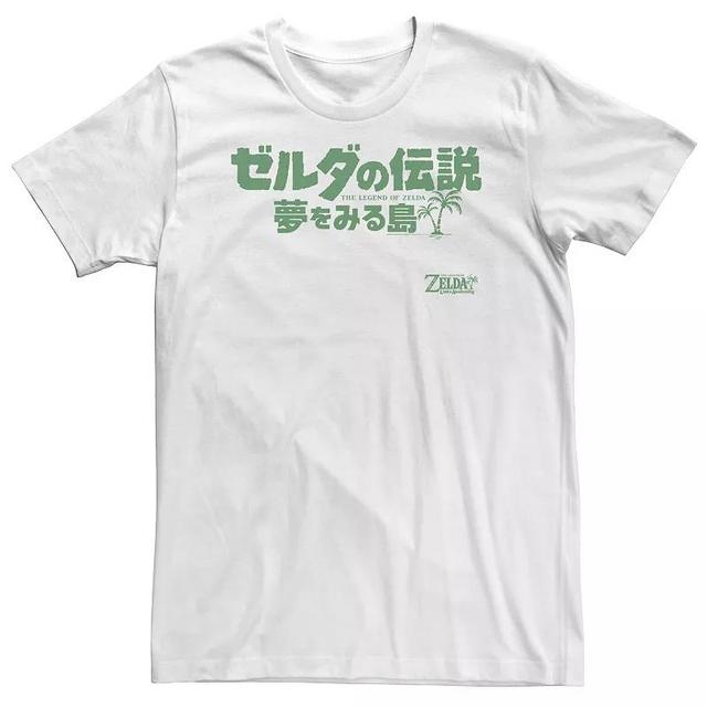 Big & Tall Nintendo Legend Of Zelda Links Awakening Kanji Text Logo Tee, Mens Product Image