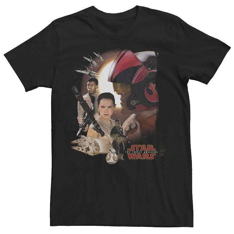 Mens Star Wars Force Awakens New Alliances Tee Grey Heather Product Image