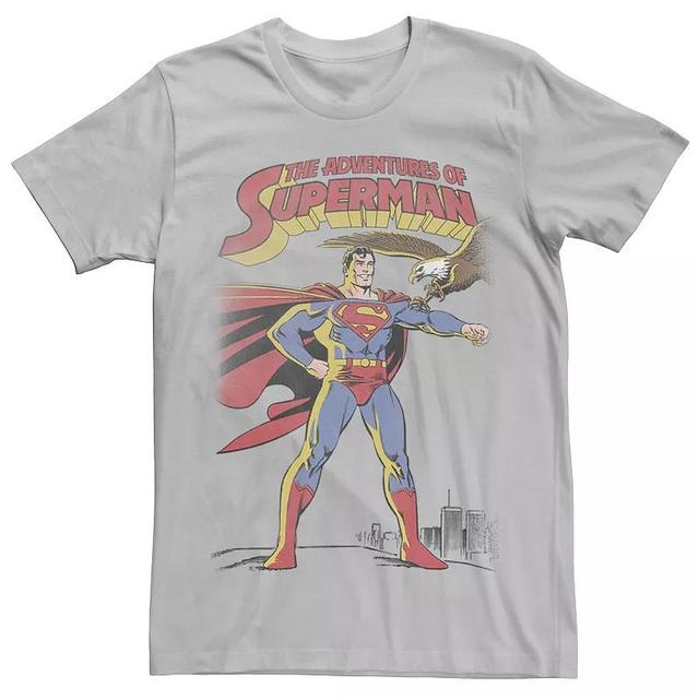 Mens DC Comics Superman Adventures Text Poster Tee Product Image