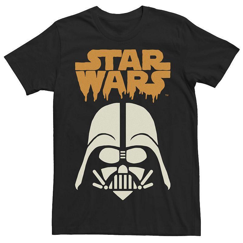 Mens Star Wars Dripping Logo Darth Vader Halloween Tee Product Image