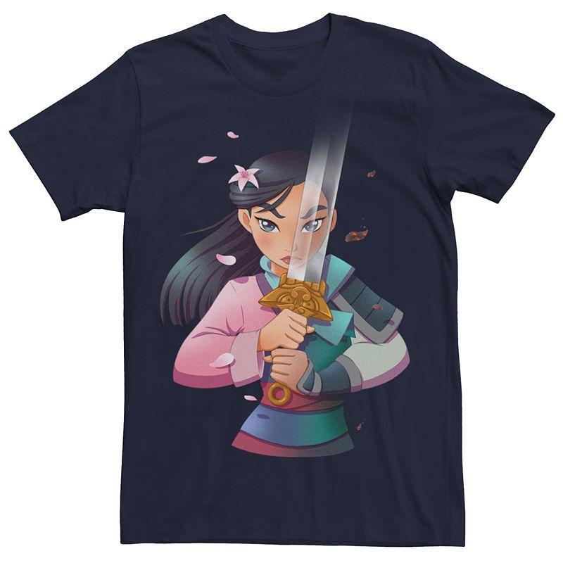 Disneys Mulan Anime Mens Mulan Tee Blue Product Image